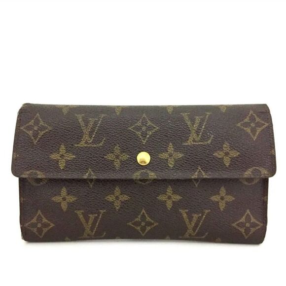 COPY - Authentic Louis Vuitton Monogram Trifold Long Wallet /SD0968 - Picture 1 of 8